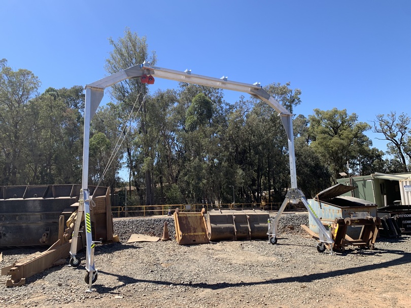 <p>We offer custom engineered solutions like mobile fall arrest frames for working at heights above 3m. These custom frames allow you to safely access equipment from above with full range of motion. </p><p>Custom-made gantry frames are useful for workers that need to access restricted areas or areas with a low headroom space. The perfect solution when maintaining machines like bulldozers, graders or wheel loaders. </p>